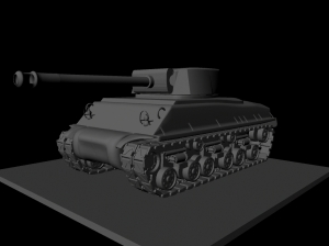 Sherman Medium Tank 3D model